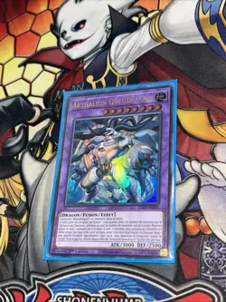 Yu Gi Oh ! Arthalion Queudragon JUSH-FR006 Ultra Rare en Francais Neuf 1st - Image 1