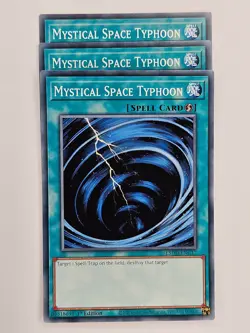 Yu Gi Oh - 3x L5DD-ENC17 Mystical Space Typhoon - Common - Image 1