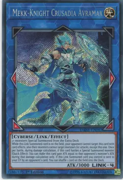 Yugioh Mekk-Knight Crusadia Avramax DANE-EN047 Secret Rare 1st Edition NM - Image 1