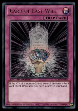 CARD OF LAST WILL LC04-EN003 - Image 1