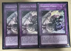 x3 Dominus Purge Playset Secret Rare Card INFO-EN078 - Image 1