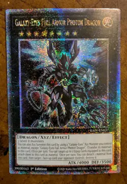 Galaxy-Eyes Full Armor Photon Dragon RA01-EN037 Quarter Century Rare NM Yu-Gi-Oh - Image 1