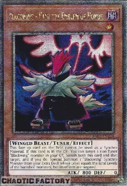 YUGIOH RA03-EN224 Blackwing - Vayu the Emblem Of Honor Quarter Century Secret Ra - Image 1