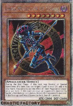 YUGIOH RA03-EN134 Dark Magician Of Chaos Platinum Secret Rare 1st Edition NM - Image 1