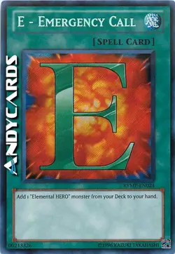 E - EMERGENCY CALL (E - Emergenza) • Segreta • RYMP EN024 • YUGIOH! • ANDYCARDS - Image 1