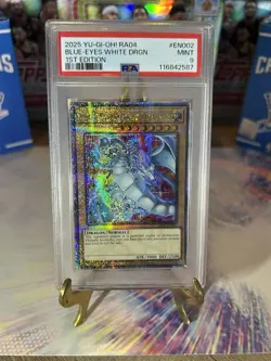 Yu-Gi-Oh! 2025 RA04-EN002 Blue-Eyes White Dragon QCR Secret PSA 9 - Image 1