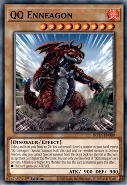QQ Enneagon Common FIRE 1st Edition Rage of the Abyss Yugioh - Image 1