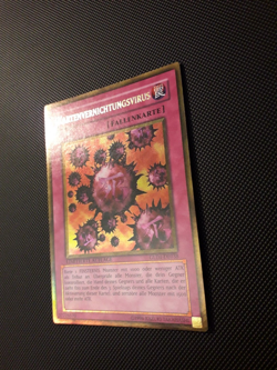 Yu-Gi-Oh! Kartenvernichtungsvirus, GLD1-DE038, Gold Rare, Lim. A., NM-EX - Image 2