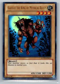 Gazelle the King of Mythical Beasts Yugioh Legendary Foil/Holo 3 #LCYW-EN011 - Image 1