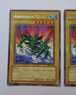 Playset: 3x Amphibian Beast LON-008 (Rare, Unlimited, Played / MP) Yugioh - Image 3