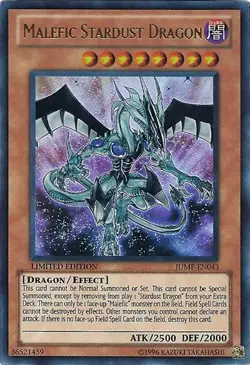Moderately Played, English Yu Gi Oh Malefic Stardust Dragon - JUMP-EN043 - Ultra - Image 1