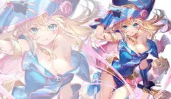 Yugioh Dark Magician Girl TCG CCG Card Game Playmat Large Mouse Pad & Free Bag - Image 1