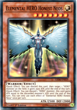 Elemental HERO Honest Neos - LED6-EN019 - Super Rare - 1st Edition - Yugioh - Image 1