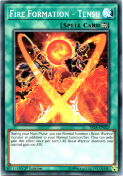 Fire Formation - Tensu - FIGA-EN029 - Super Rare - 1st Edition - Yugioh - Image 1