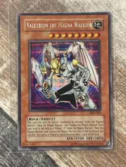 Yu-Gi-Oh! TCG Valkyrion the Magna Warrior SDD-001 Secret Rare Card - Image 1