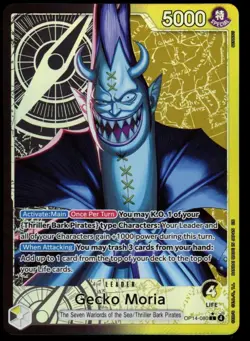 Gecko Moria OP14-080 Alternate Art Leader One Piece The Azure Sea's Seven NM EN - Image 1