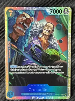 Carte One Piece JCC Francais OP09-046 SR Crocodile Sous Sleeve - Image 1