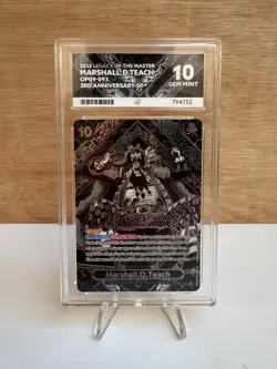 One piece Marshall.D.Teach Silver SP OP09-093 Legacy Of The Master ACE 10 - Image 1