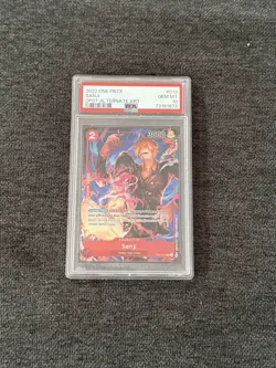 PSA 10 GEM MINT SANJI Alternate Art OP01-013 One Piece Romance - Image 1