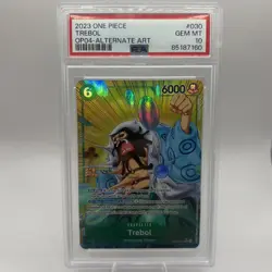 2023 Trebol Alt Art OP04-030 Kingdoms Of Intrigue One Piece English PSA 10 - Image 1
