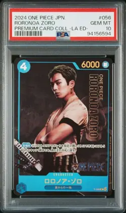 PSA 10 Roronoa Zoro P-056 Promo 2024 ONE PIECE Card Japanese - Image 1