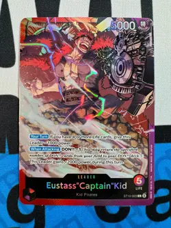 ST10-003 Eustass"Captain"Kid (L) Ultra Deck: The Three Captains - One Piece CCG - Image 1