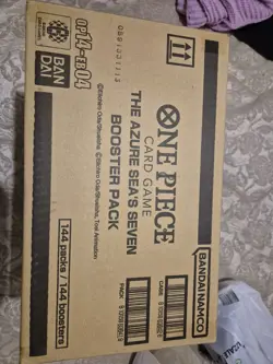 One Piece TCG OP14 The Azure Sea's Seven Sealed Case ENGLISH Paper Sleeve 144 Pc - Image 1