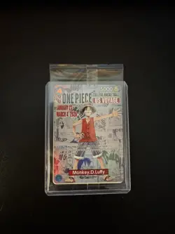 One Piece Luffy College Basketball US Voyage Promo Card Rutgers, SHIPS SAME DAY - Image 2