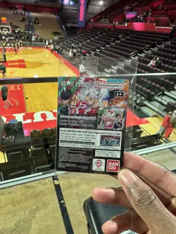 One Piece Luffy College Basketball US Voyage Promo Card Rutgers, SHIPS SAME DAY - Image 3
