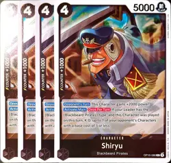 One Piece TCG - 4er Playset - OP10-086 Shiryu R/NM/EN - Image 1