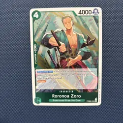 One Piece CCG Roronoa Zoro PRB02-006 Holofoil Rare NM - Image 1