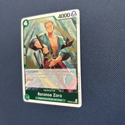 One Piece CCG Roronoa Zoro PRB02-006 Holofoil Rare NM - Image 2