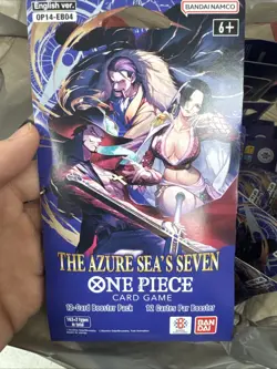 One Piece TCG The Azure Sea’s Seven OP-14 Sleeved Booster Pack Lot Of 40 Sealed - Image 1