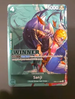 Sanji "WINNER" EB01-014 English One Piece Card Game - Image 1
