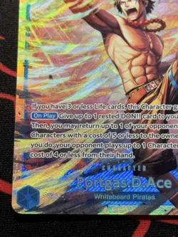 One Piece OP13-119 Portgas.D.Ace SEC OP13 Carrying on His Will English Near Mint - Image 5