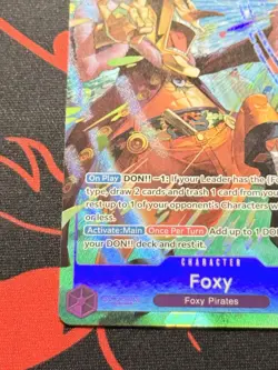 One Piece EB04-036 Foxy SR Parallel Alternate Art OP14 Azure Sea's Seven ENG NM - Image 5