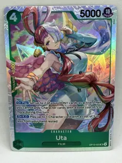Uta (SR) OP13-023 One Piece Card Carrying On His Will English - Image 1