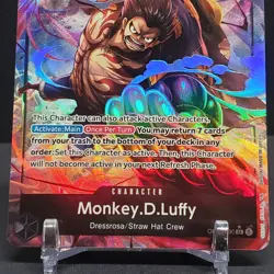Monkey.D.Luffy Alternate Art OP04-090 Kingdoms Of Intrigue SR One Piece NM TCG - Image 4