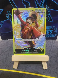 ONE PIECE CARD GAME HOLO CARTE FRANCAISE ST29 LUFFY ST29-001 LEADER FR MINT - Image 1