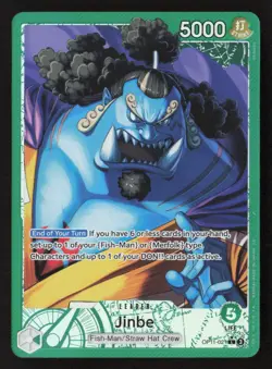 Jinbe (021) L Foil OP11 OP11-021 NM One Piece TCG - Image 1