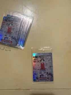 Bandai Namco One Piece Card Game US Voyage Monkey D. Luffy Holo Lot of 8 - Image 3
