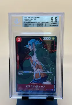 Masked Deuce Alt Art OP02-017 R Paramount War One Piece Japanese Beckett 9.5 - Image 1