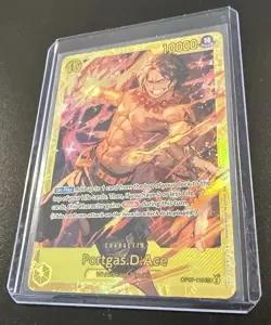One Piece TCG Portgas.D.Ace NM ALT ENG OP07-119 SEC, PRB02-018 R - Image 2
