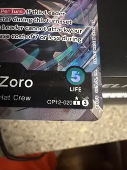 Roronoa Zoro (020) (Alternate Art) OP12-020 Legacy of the Master Foil - Image 2