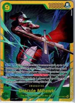 Dracule Mihawk - OP14-119 SEC English Azure Sea's Seven - One Piece Card - NM - Image 1