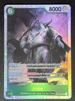Jinbe OP11-031 SR A Fist of Divine Speed One Piece Card TCG - Image 1
