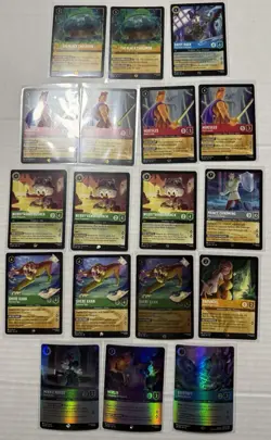 18 Card Disney Lorcana Legendaries And Epics From Whispers In The Well - Image 1