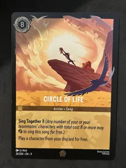 Circle of Life Legendary Regular 26/204 Disney Lorcana Fabled NM - Image 1