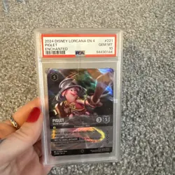 Piglet Sturdy Swordsman Enchanted PSA 10 Disney Lorcana - Image 1
