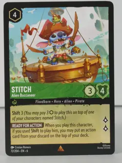 Stitch - Alien Buccaneer - Azurite Sea - 72/204 - singles - Lorcana TCG - Image 2